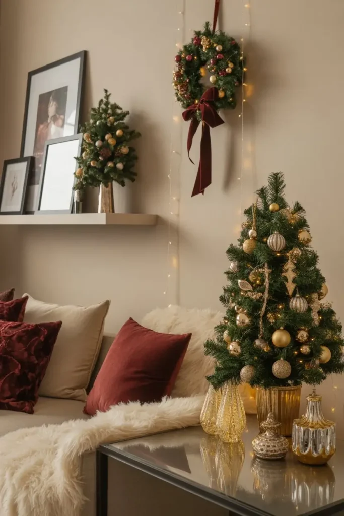 Christmas Decor Ideas for Living Room in Apartments and Rentals