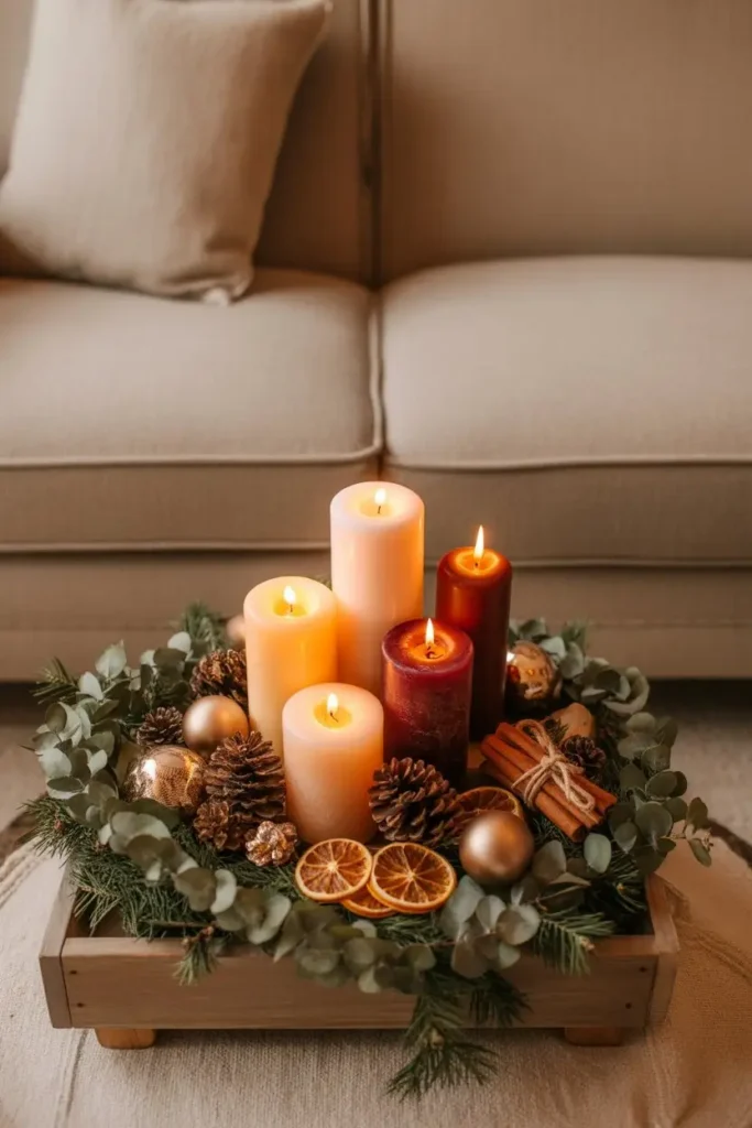 Christmas Decoration Ideas for Living Room Table Displays