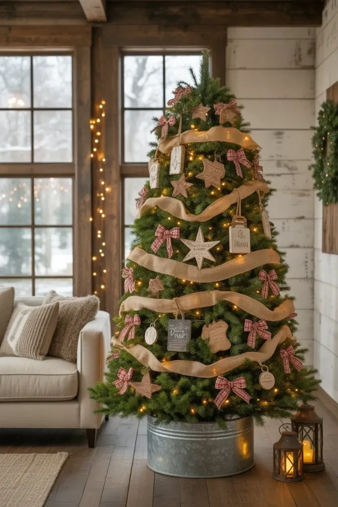 Rustic Farmhouse: Decorate Your Tree with Country Charm
