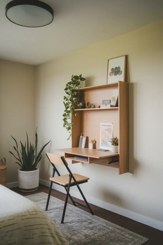 Try a Wall-Mounted Desk