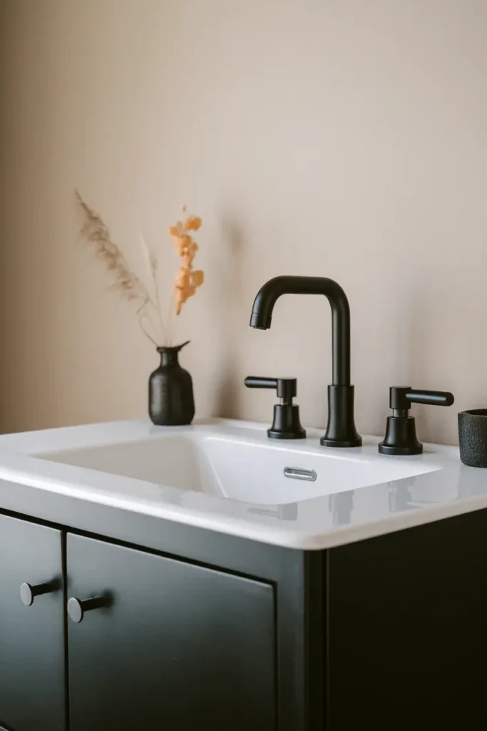 Use Matte Black Fixtures