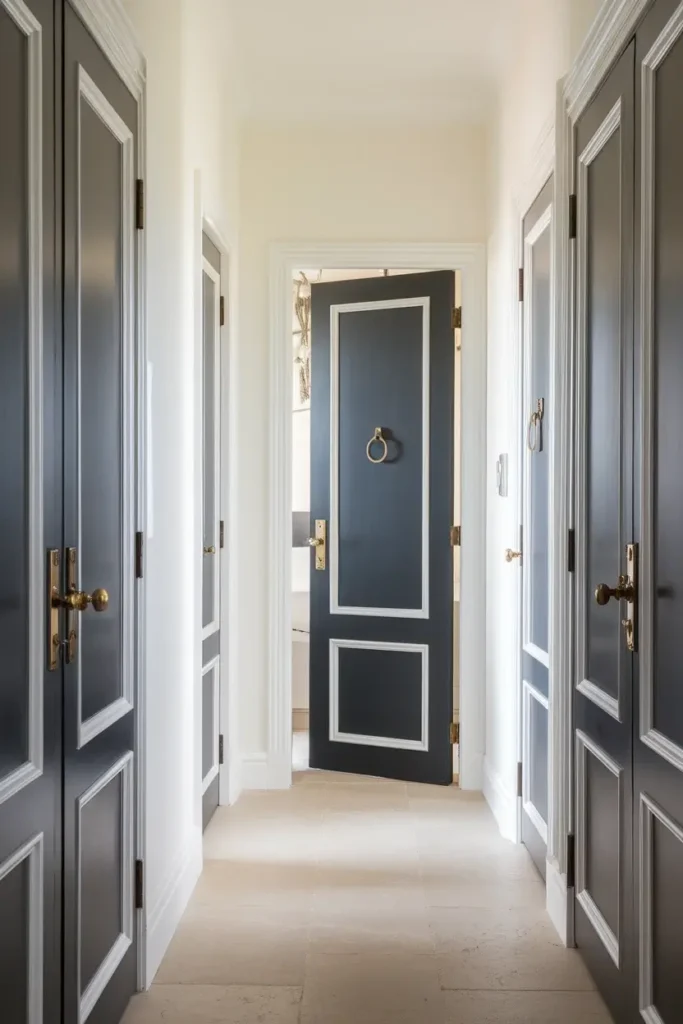 Add Black Doors for Contrast