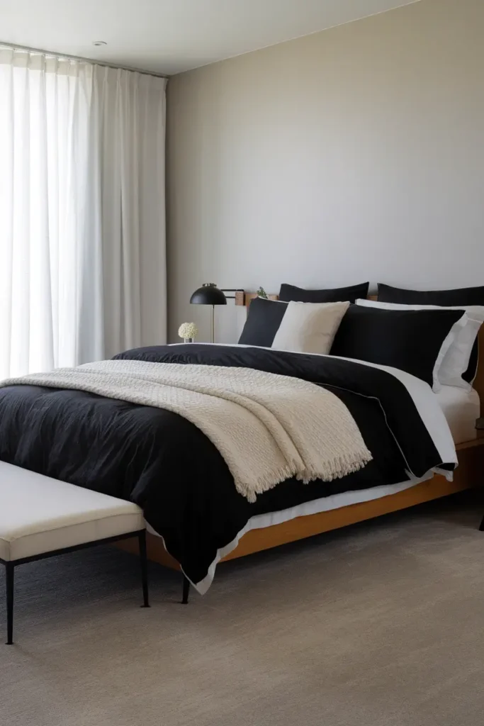 Use Black Bedding for Drama