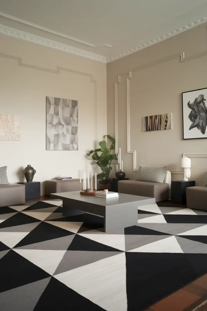 Use Geometric Rugs