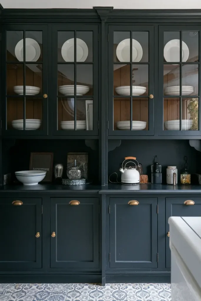 Paint Inside Cabinets Black