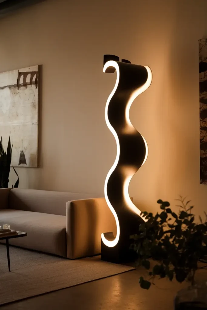 Add Sculptural Floor Lamps