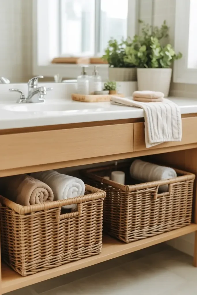 Use Woven Baskets