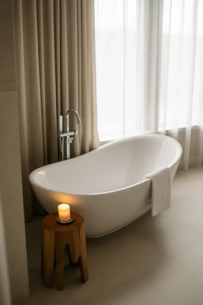 Place a Freestanding Tub