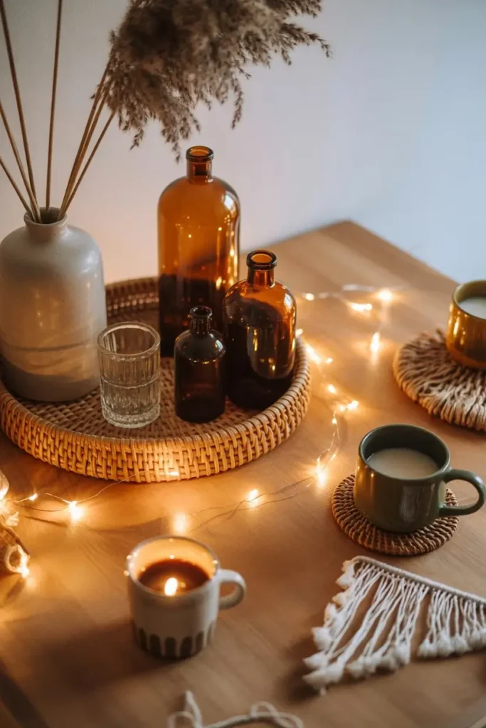 Farmhouse Christmas Coffee Table Styling