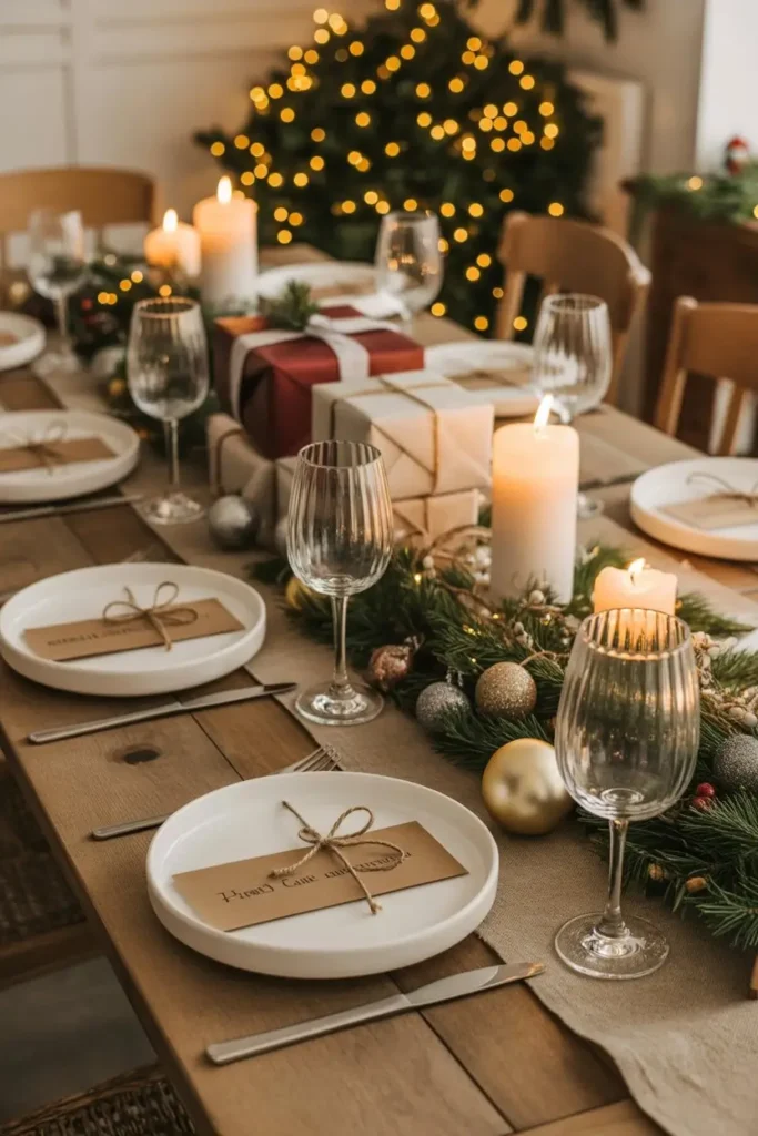 Christmas Dining Table Decor
