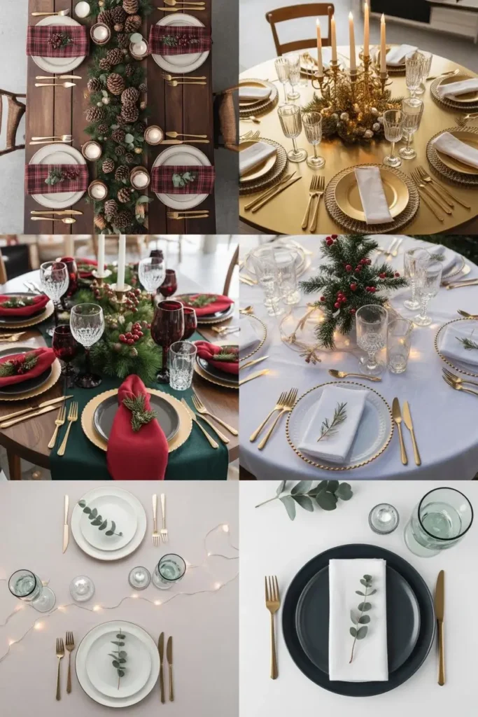 Christmas Table Ideas for Different Styles