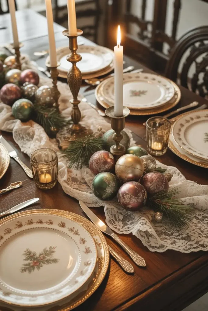 Vintage Christmas Table Style