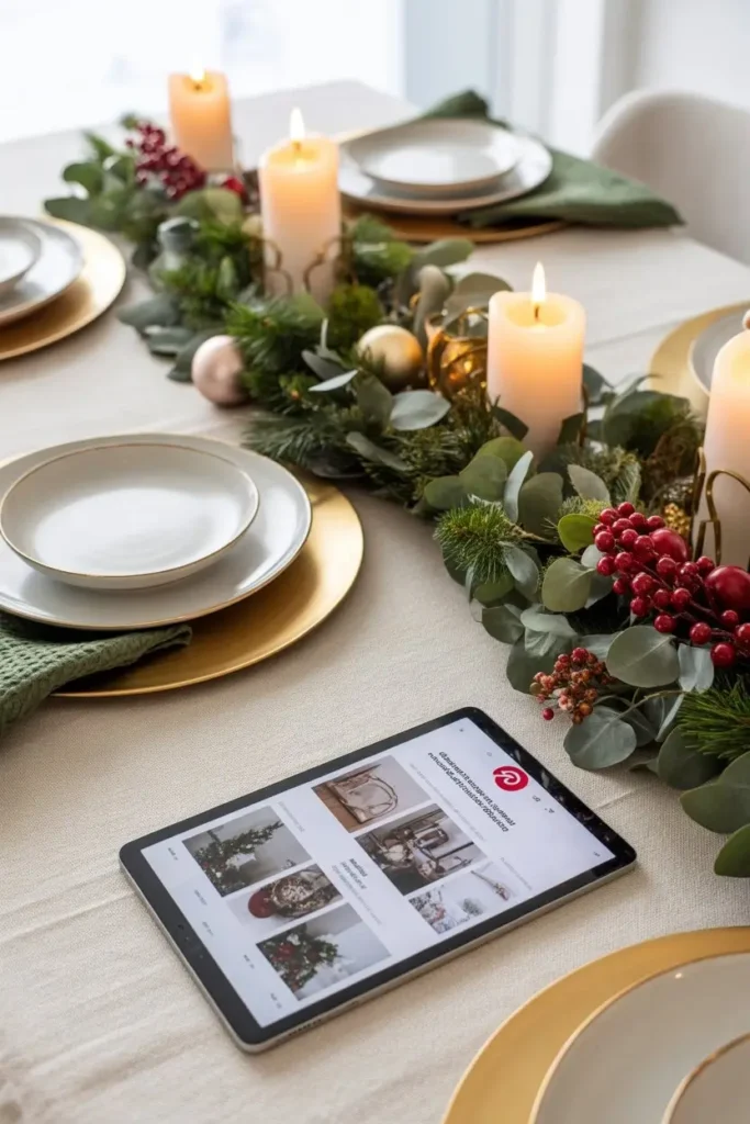 Christmas Dining Table Decor