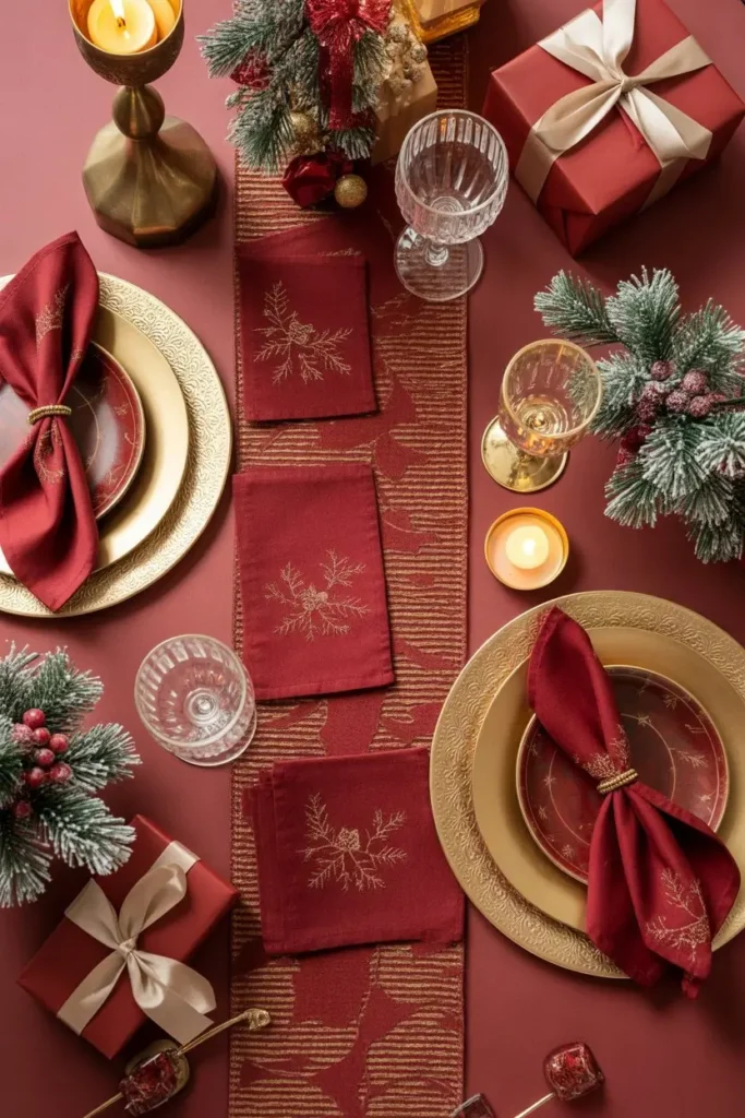 Christmas Dining Table Decor
