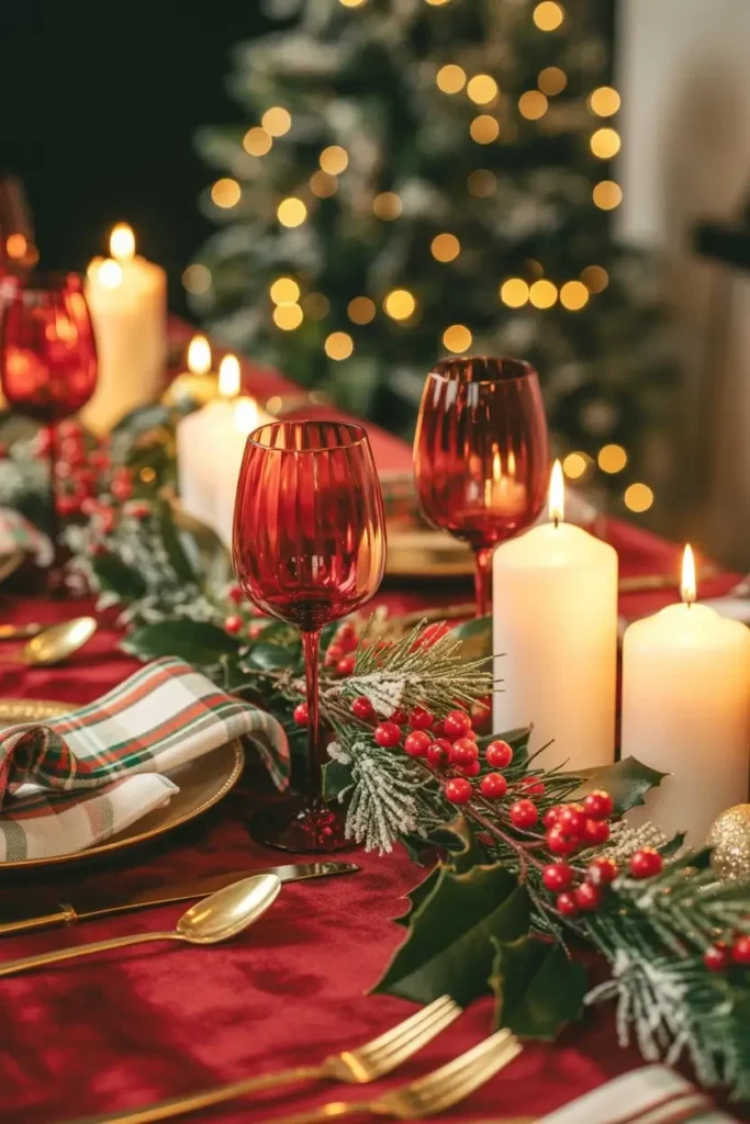 Christmas Dining Table Decor