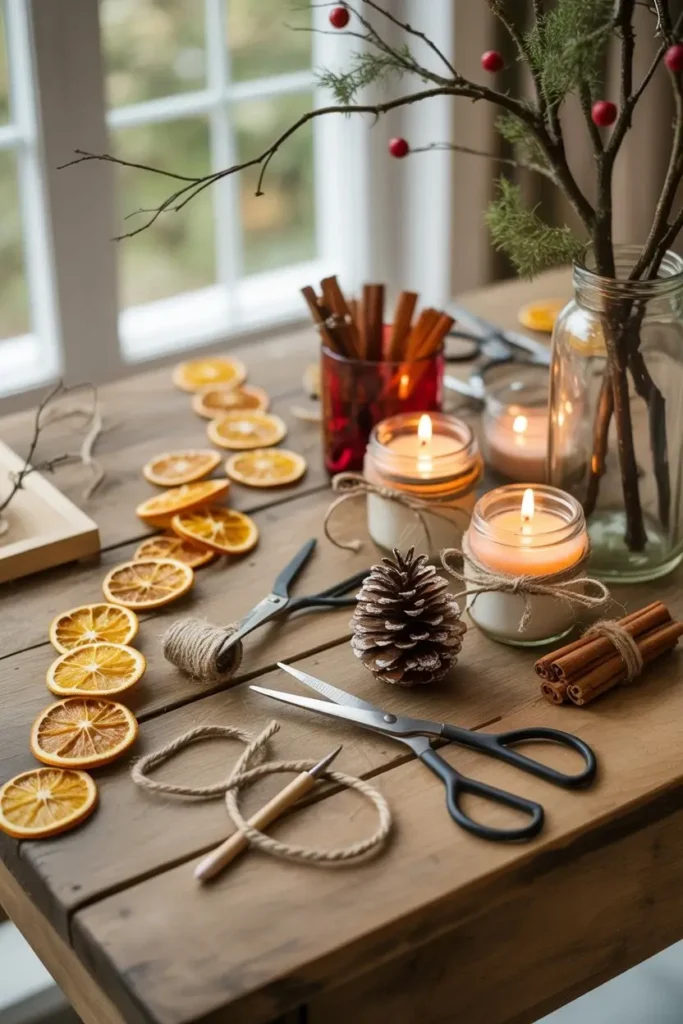DIY Christmas Dining Table Decor Projects