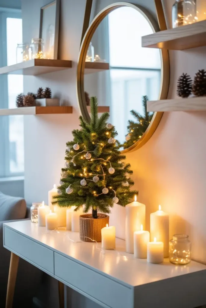 Christmas Entryway Table Decor