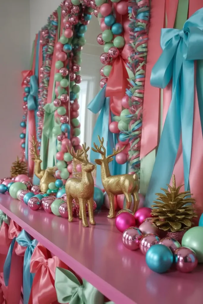 Christmas Entryway Table Decor