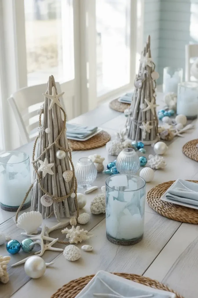 Christmas Entryway Table Decor