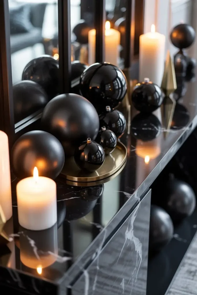 Christmas Entryway Table Decor