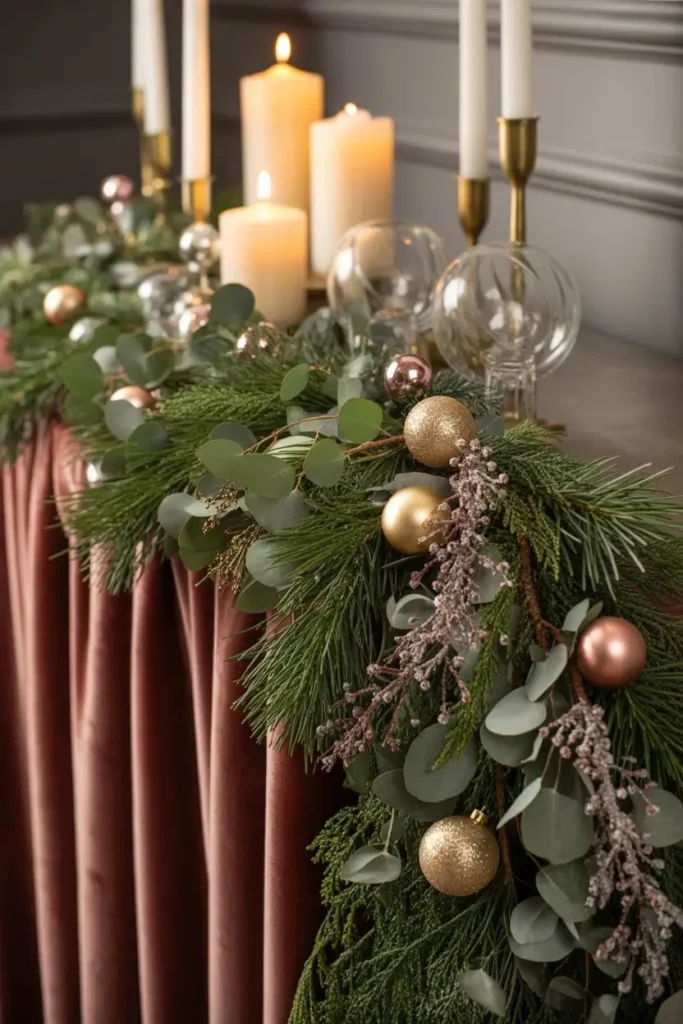 Christmas Entryway Table Decor