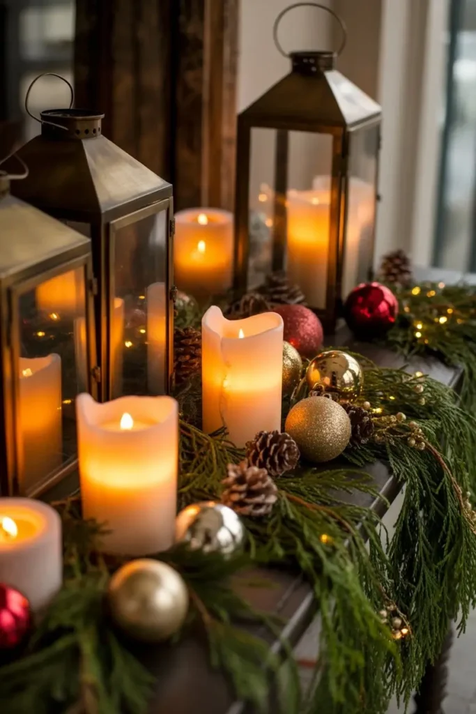 Christmas Entryway Table Decor