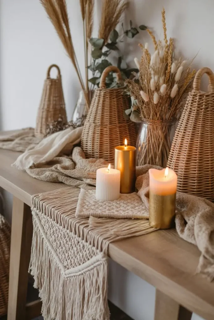 Christmas Entryway Table Decor