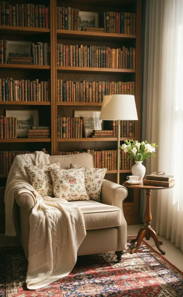 Cozy Home Library Decor Ideas