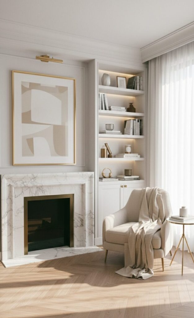 Scandinavian Home Library Decor Ideas