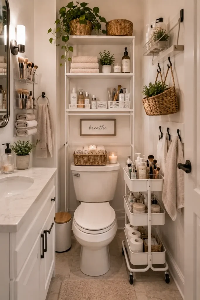 Clever Bathroom Storage Organization Ideas for Small Spaces