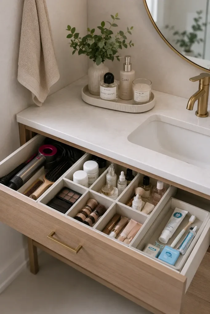 Use Drawer Dividers to Clear the Counter