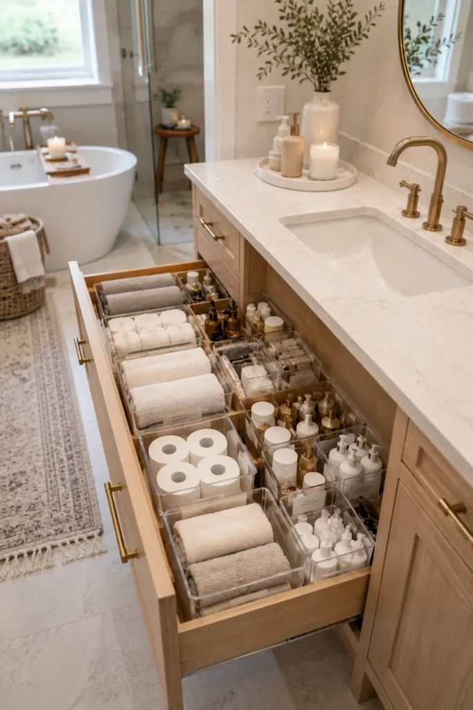 Bathroom Drawer Organization Ideas