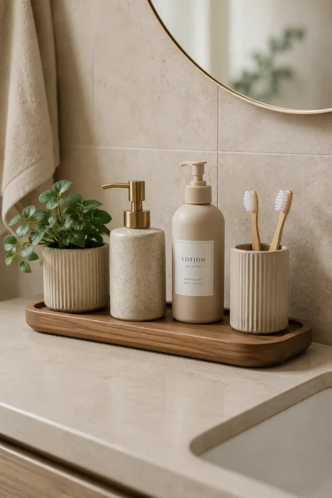 Use a Tray to Keep Things Grouped Together
