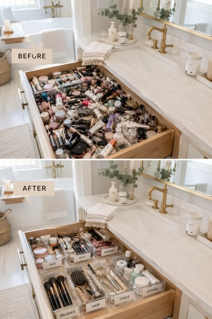 Bathroom Drawer Organization Ideas