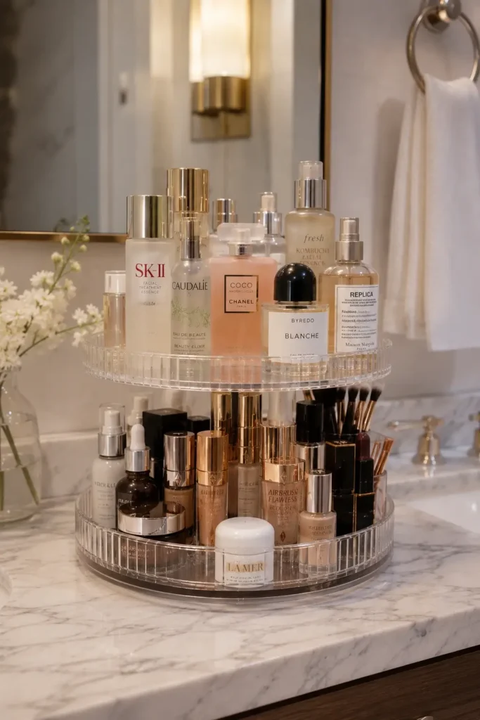 Store Makeup in Pull-Out Drawers