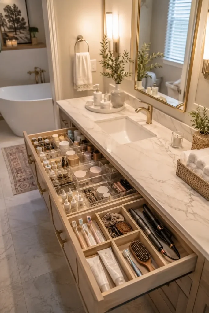 Bathroom Drawer Organization Ideas