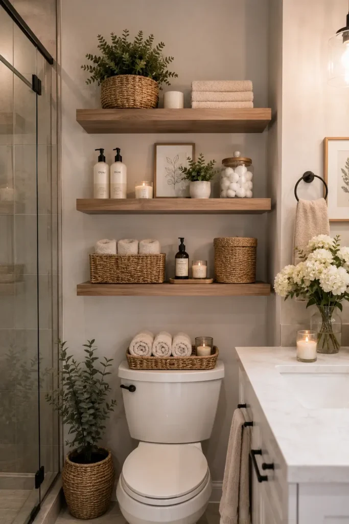 Bathroom Shelf Organization Ideas