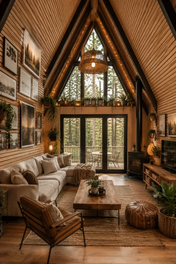 A Frame House Wall Decor Ideas