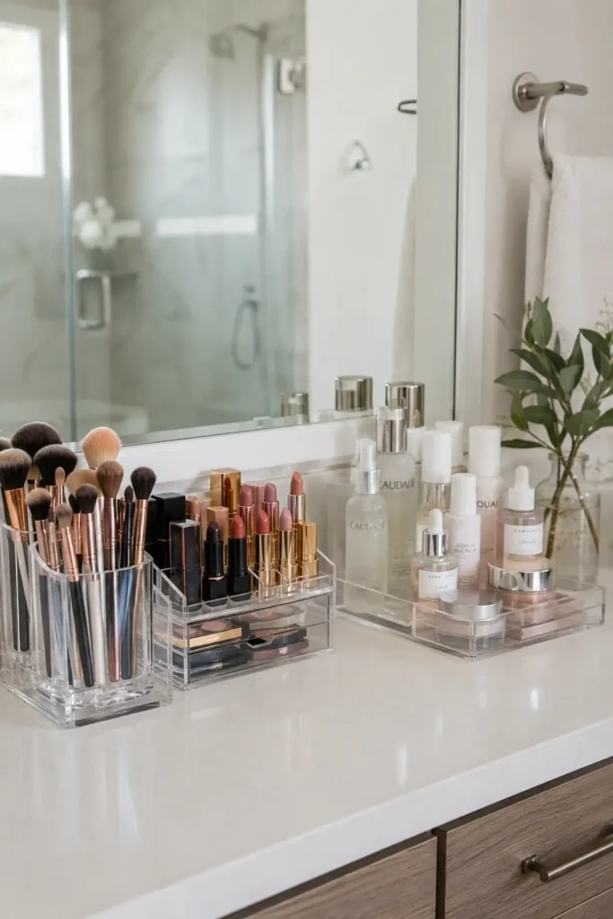 Use Rotating Makeup Organizers for Counters
