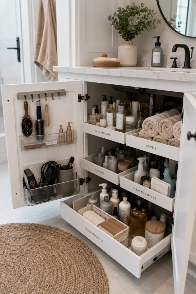 Bathroom Cabinet Organization Ideas