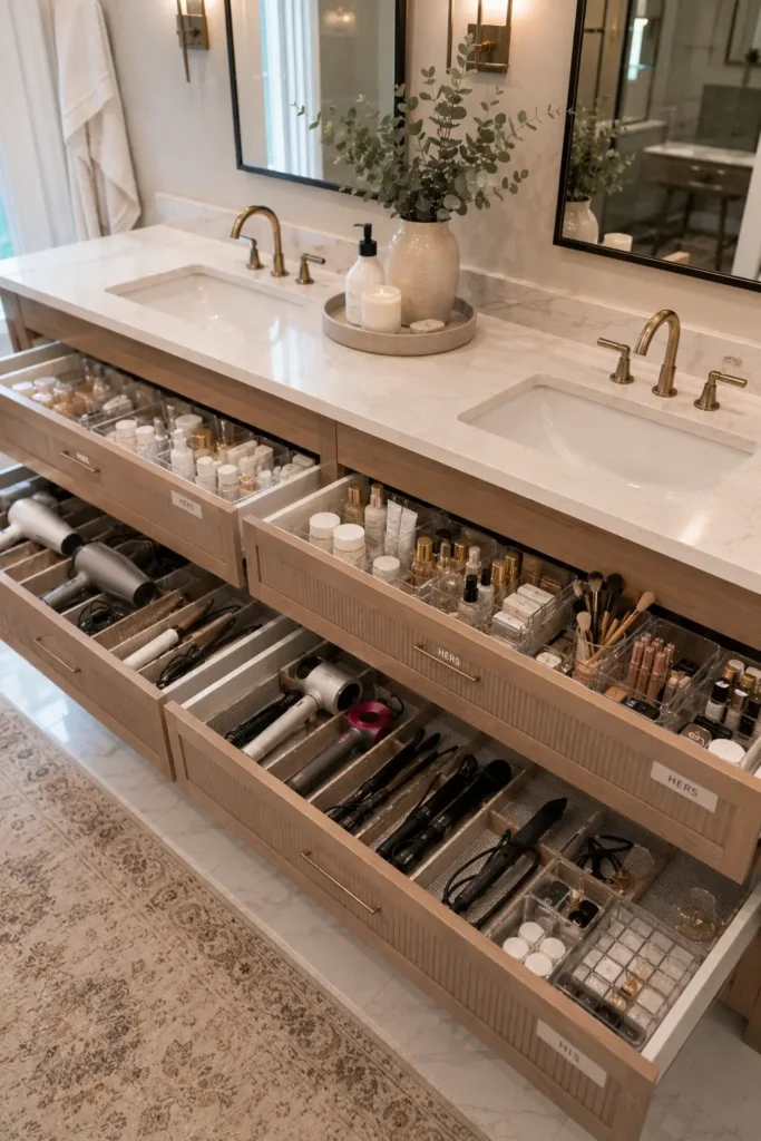Master Bathroom Drawer Organization Ideas