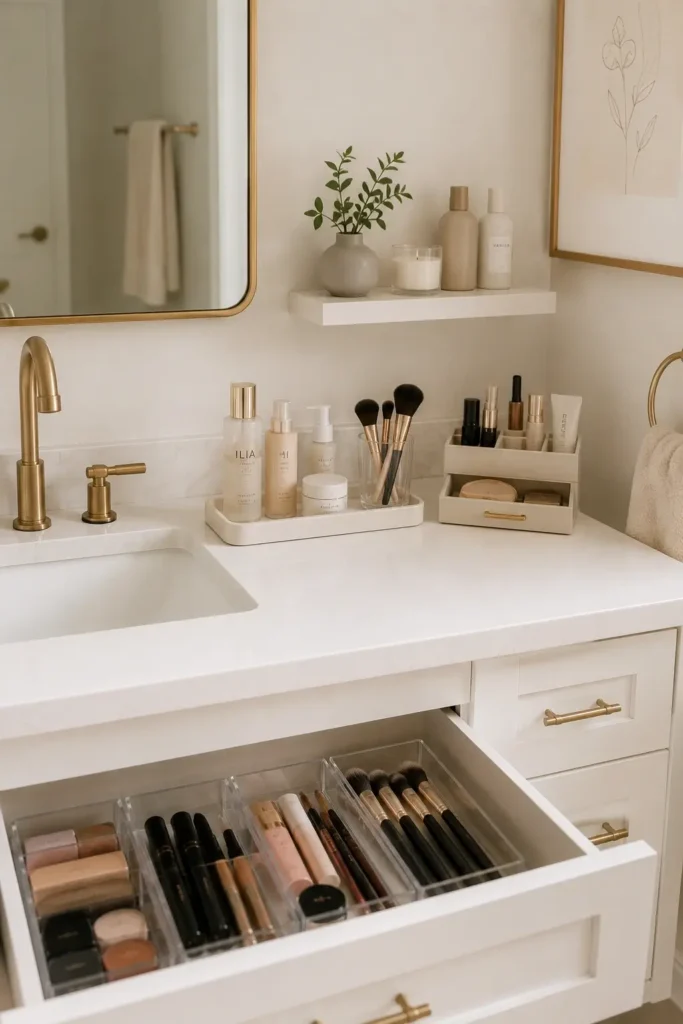 Minimalist Bathroom Organization