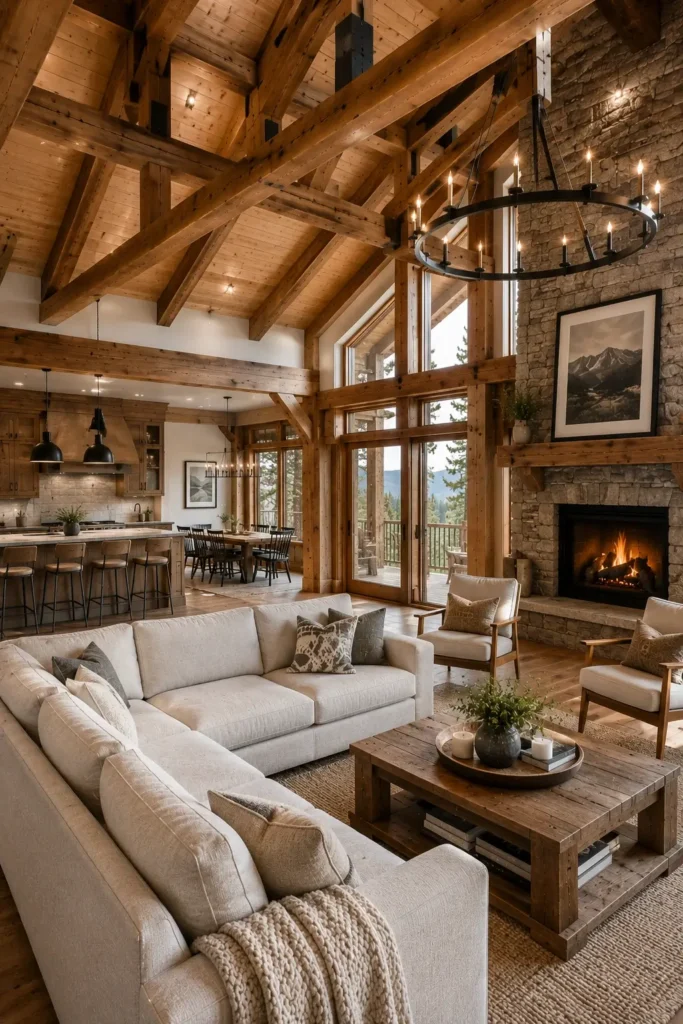Modern Cabin Remodeling Ideas for the Living Room