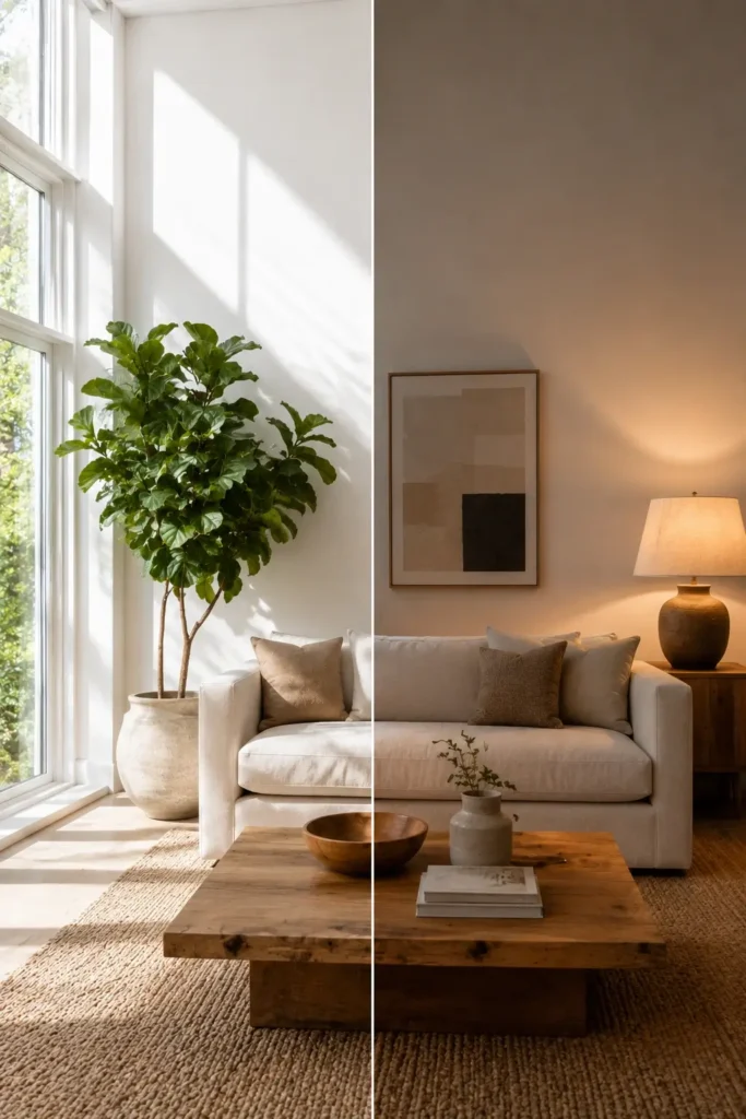 Natural Light vs Artificial Lighting