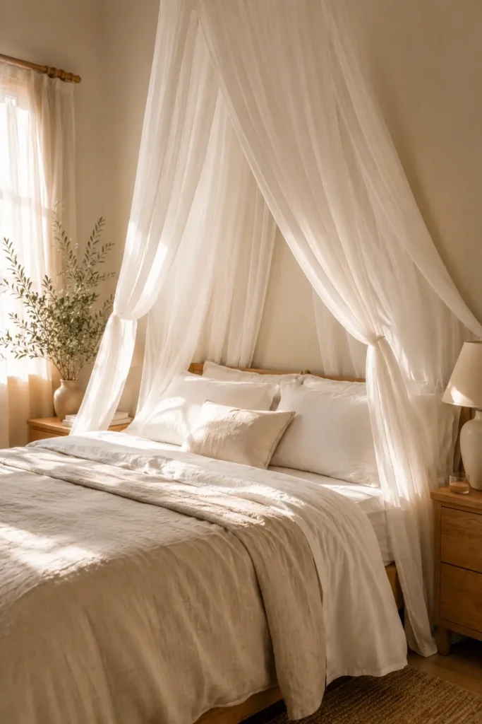 Install a Canopy Above the Bed