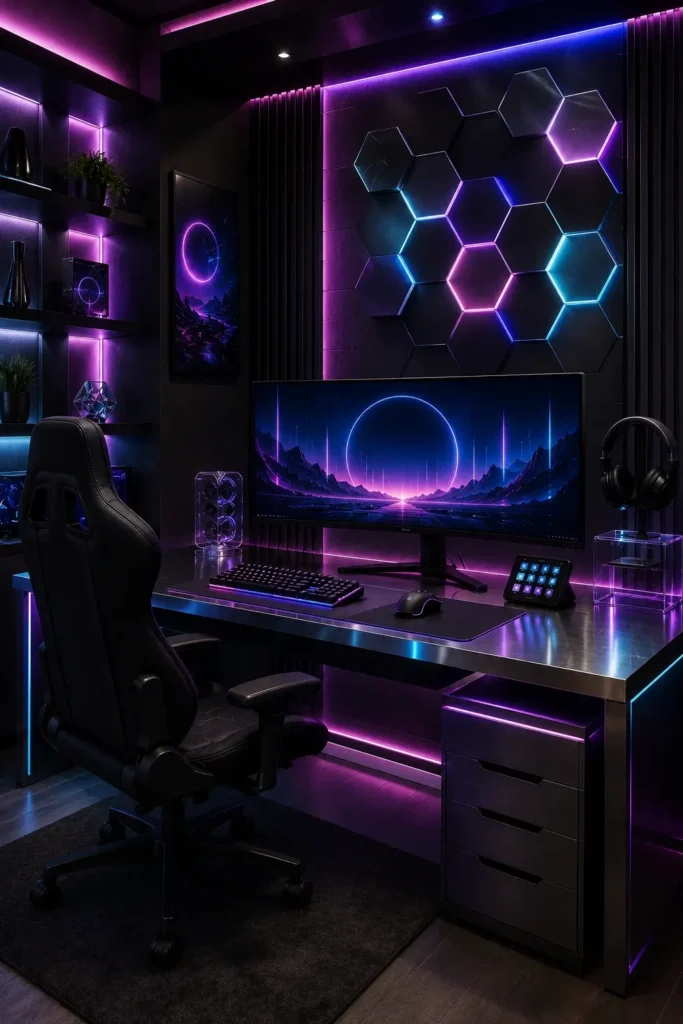 Cyberpunk Gaming Room Ideas