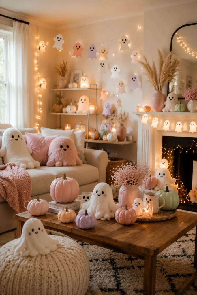Pastel Pumpkin Displays