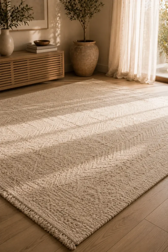 Add a Rug for Warmth