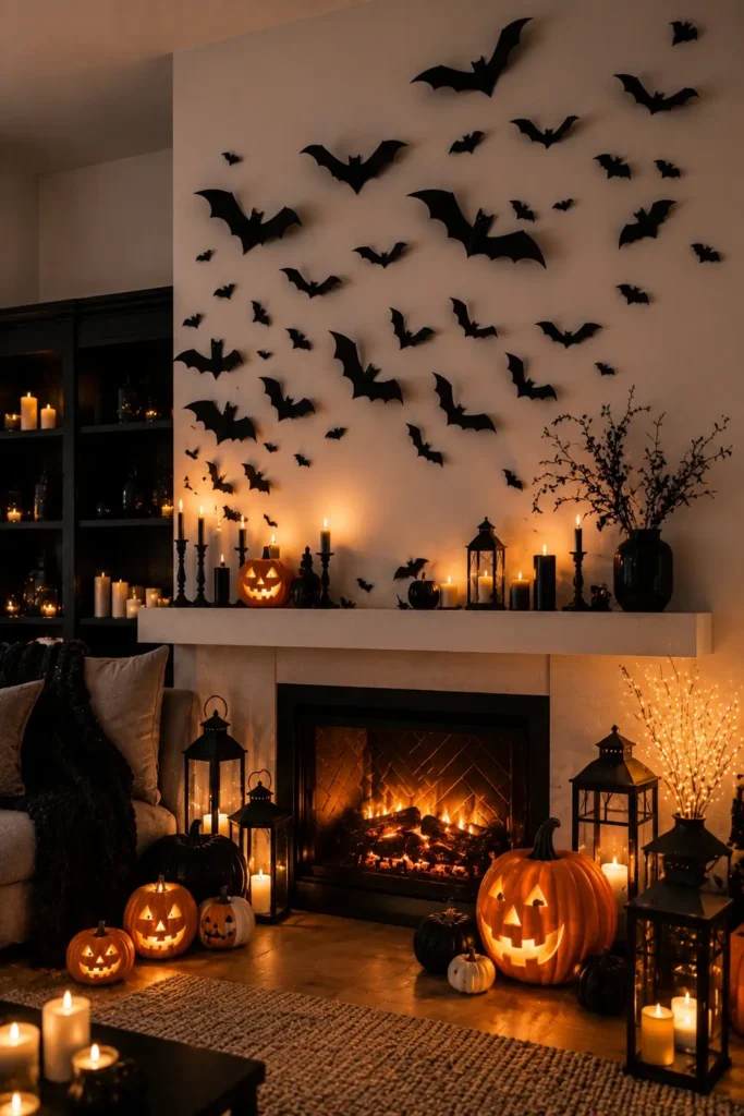Paper Bat Wall Display