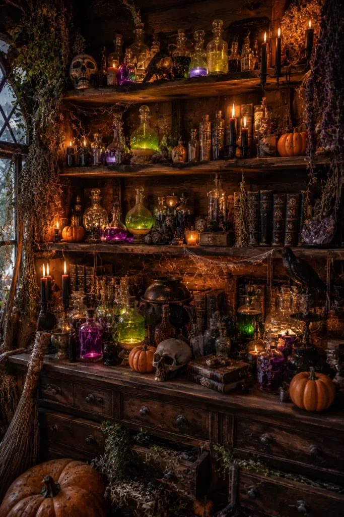 Build a Witch's Potion Shelf